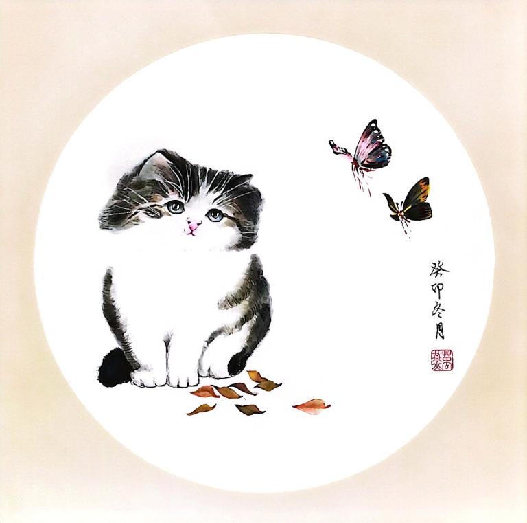 Kínai festészet 宁静猫